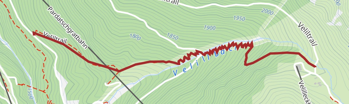 Route map: 7146 Velill Trail Expert